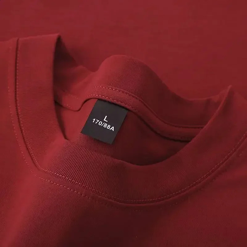 600grams 100% Cotton Men Oversized Heavyweight T Shirt Summer Women Short Sleeve Top Casual Mens Tees 250327
