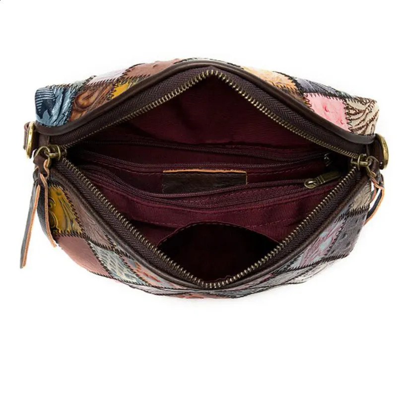 Fashion Bohemia Waist Bag for Women Genuine Leather Waist Packs Female Cowhide Crossbody Bag Womens Fanny Shoulder Bag 250327