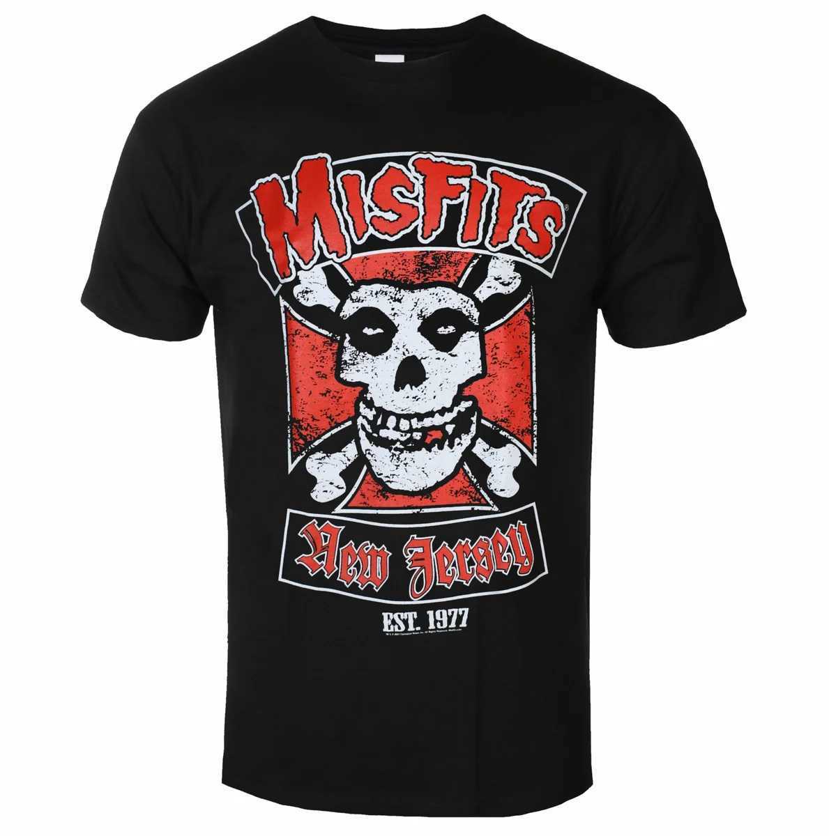 MISFITS Band Graphic Cotton T-shirt unisex mens summer short sleeved fashion brand T-shirt luxury casual retro topXJ250328