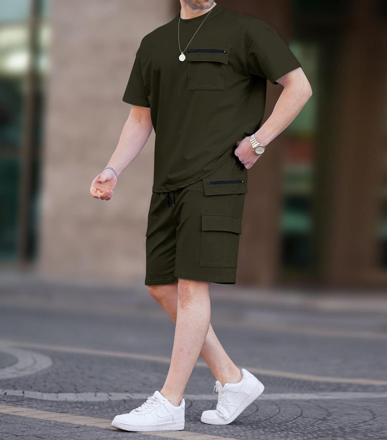 Summer Designer Mens Tracksuit Sets Breathable soft Sports Suit luxury Short Sleeve Men t shirt casual shorts two piece sets Fitness set for man