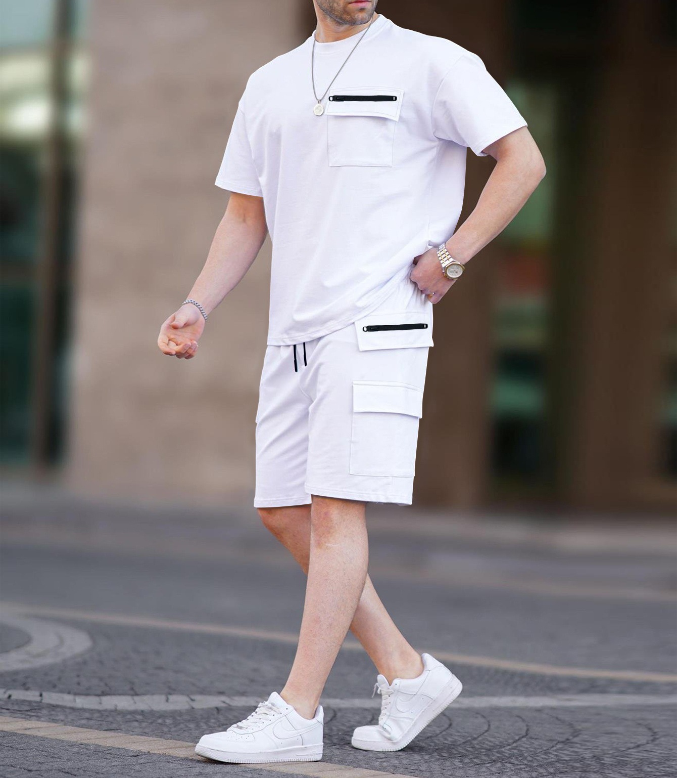 Summer Designer Mens Tracksuit Sets Breathable soft Sports Suit luxury Short Sleeve Men t shirt casual shorts two piece sets Fitness set for man