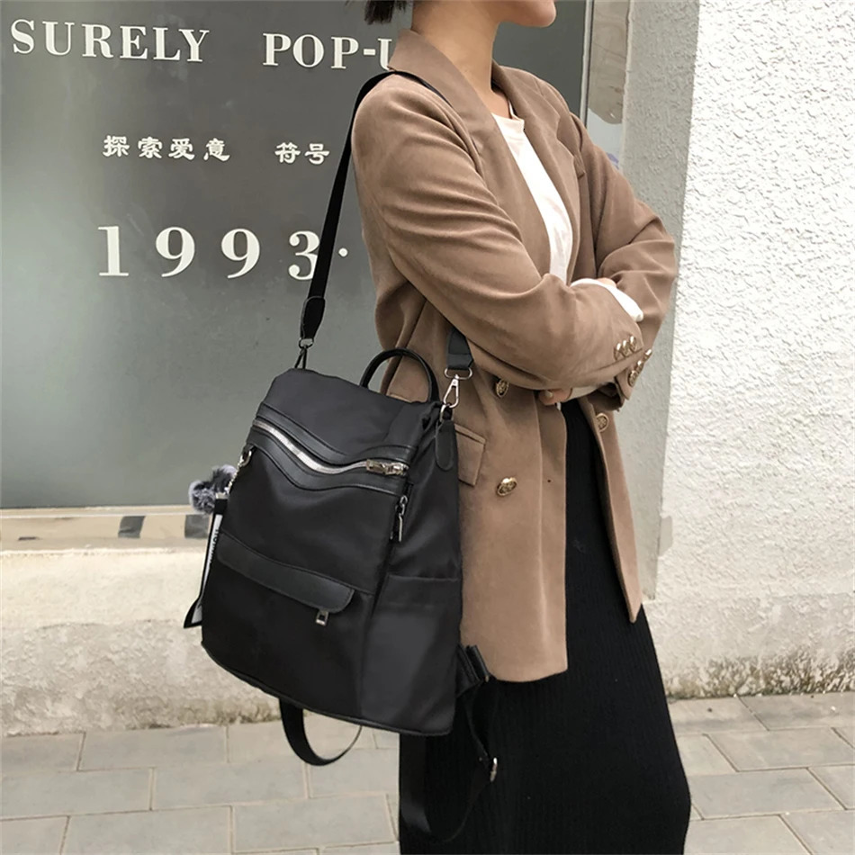 3 In 1 High Quality Anti-theft Backpack Women Waterproof Oxford Shoulder Bags School Bags for Teenager Girls Rucksack Travel Bag 250324
