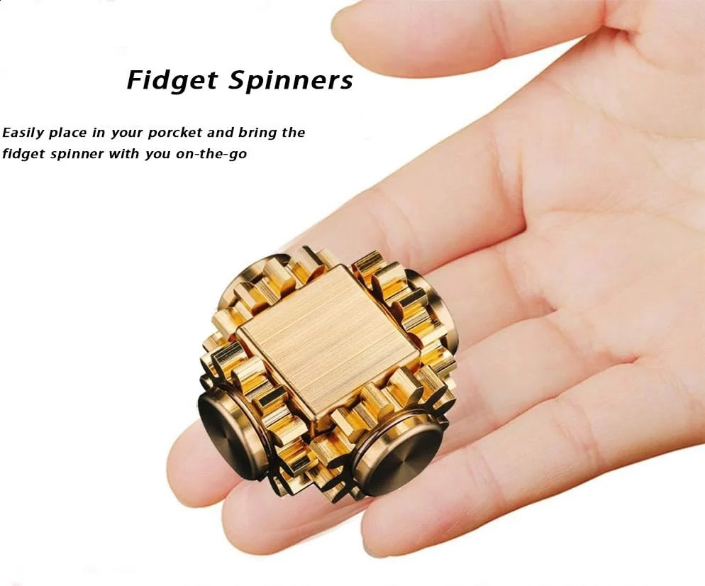 Metal Fidget Spinner ToysEDC Fidgeting Hand Spinners Anti Stress Relief Antistress Anxiety Toy for Adult Kids Autism ADHD 250327