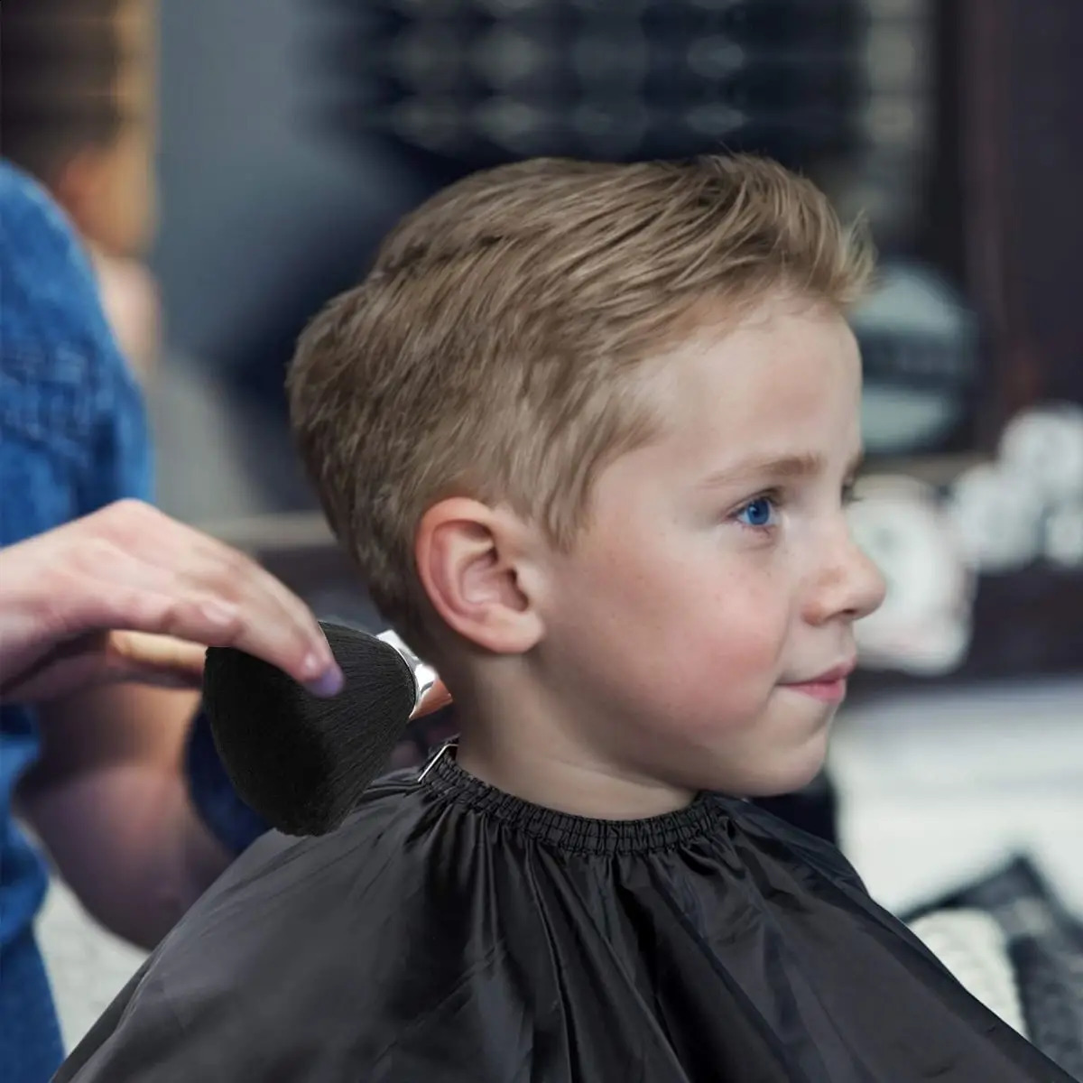 Black Salon Barber for Men Women Cutting Hairdressing Cape Cut Apron Hair Shampoo Dye Tools Accessories