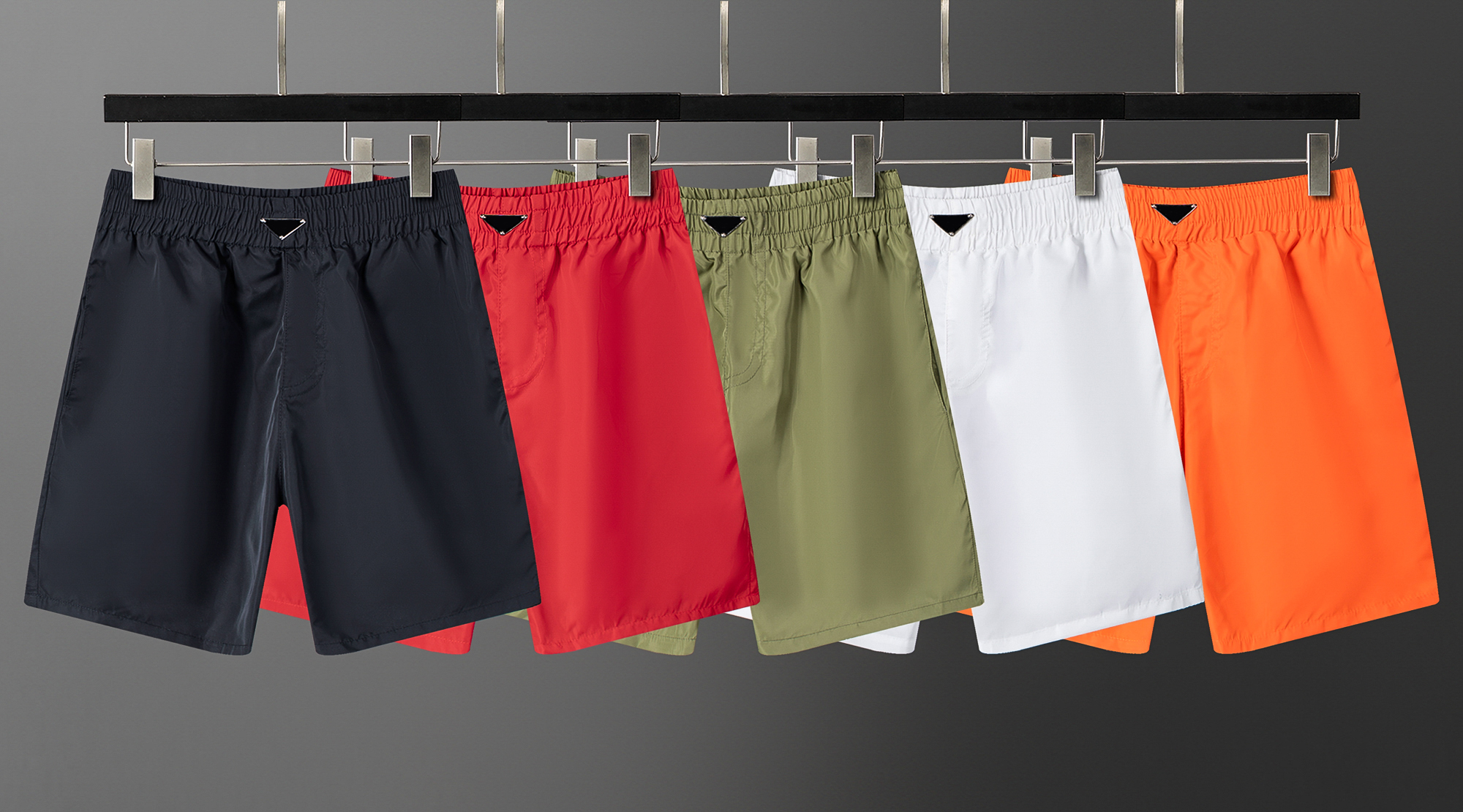 Men's shorts, designer shorts, men's summer casual beach shorts, solid color shorts, fashionable sports shorts