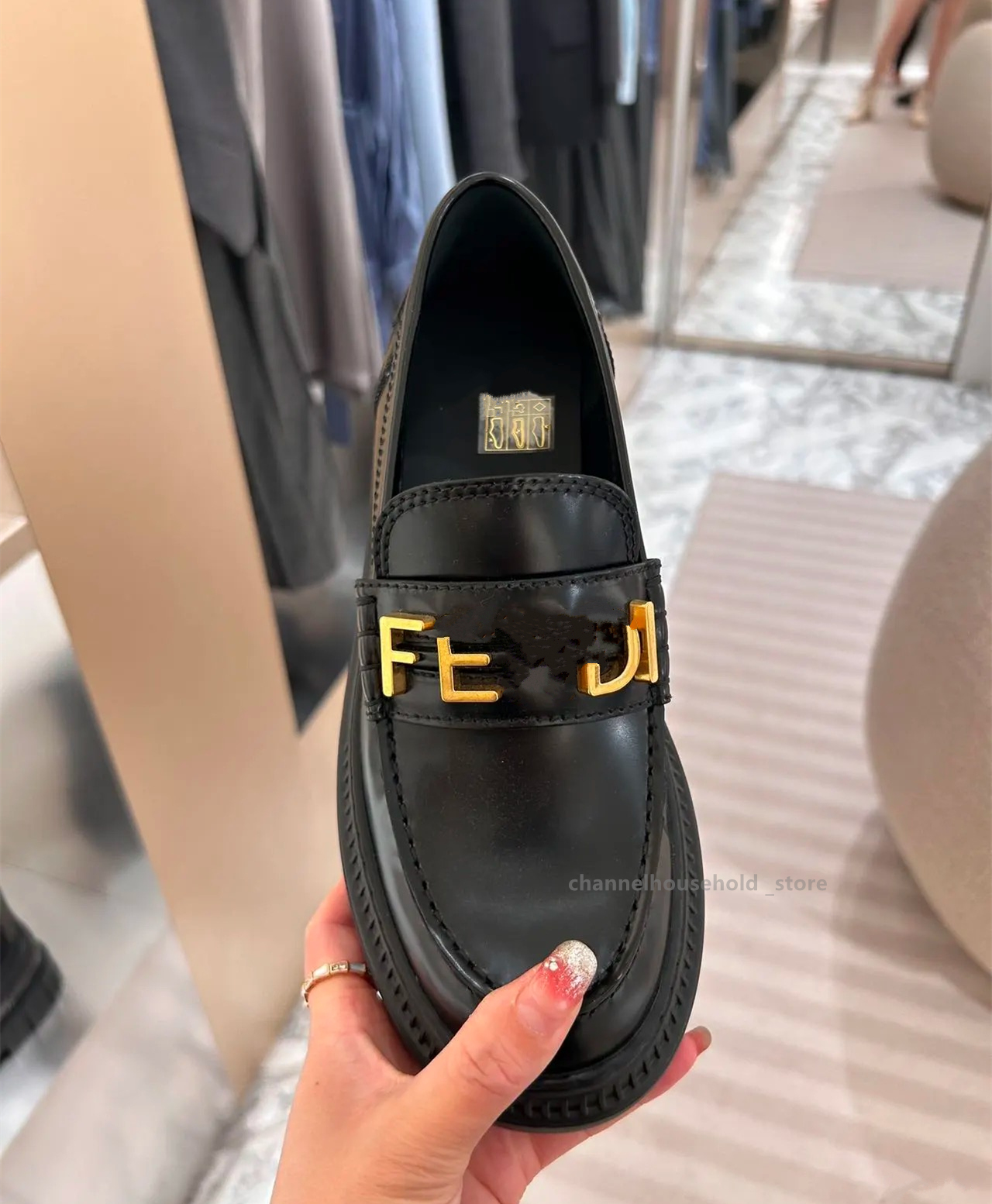Paris designer Shoes Woman 2025 Clogs Platform Black Flats Oxfords Round Toe fen Female Footwear Casual Sneaker Loafers With Fur British Shoe ff