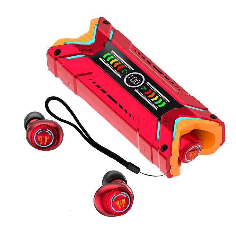 M48 Cool Led Lights Gaming TWS Wireless Headset Low Latency Hi-fi Stereo 1200Mah Power Supply