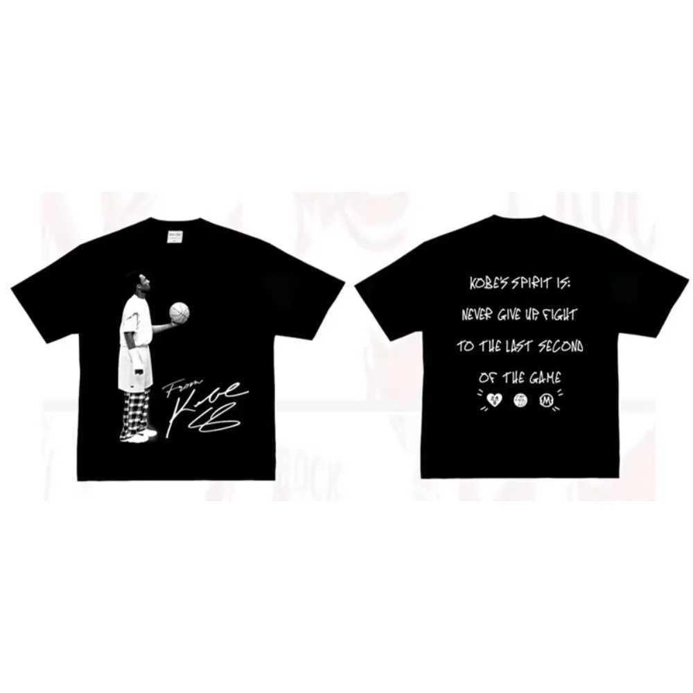 Kobe is looking for American heavy cotton digital spray to make old street hip-hop basketball long sleeved T-shirtsXJ250328