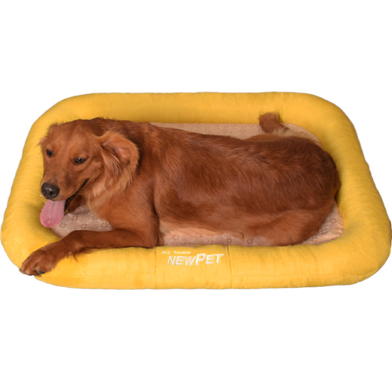 Dog house, summer cool mat, all season universal, removable and washable, large golden fur dog bed, pet supplies - view 6