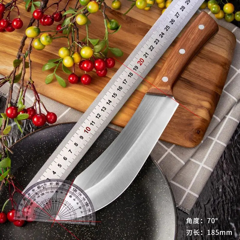7 Cleaver Knife Stainless Steel Meat Fish Fruit Vegetables Chopping Slicing Kitchen Chef Knife Butcher Knife 250327