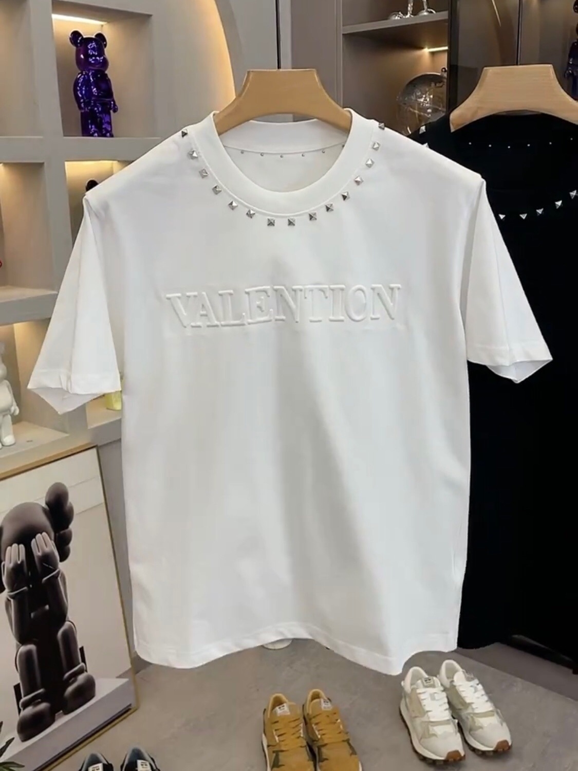 Free shipping designer clothing summer men's T-shirt match 2025 new fashion men's short-sleeved T-shirt black and white