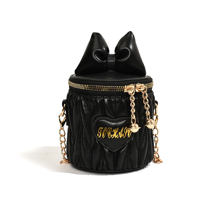 Girls' bag new bow bucket bag cute crossbody bag for children