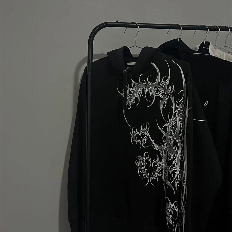 Harajuku American Y2K Simple Letter Printing Diamond-set Camouflage Zipper Hoodie Mens Trendy Street Hip-hop Rap Sports Jacket 250321