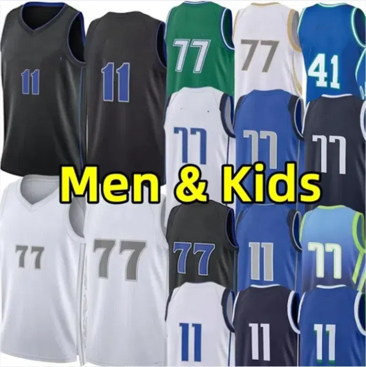 Stitched Lukaa Doncic Kyriee Irving Basketball Jersey Kids Youth Men city Jerseys edition wear adult children shirt