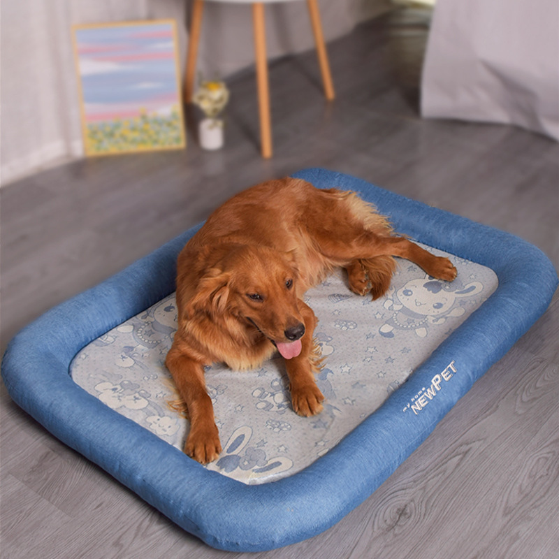 Dog house, summer cool mat, all season universal, removable and washable, large golden fur dog bed, pet supplies - view 3