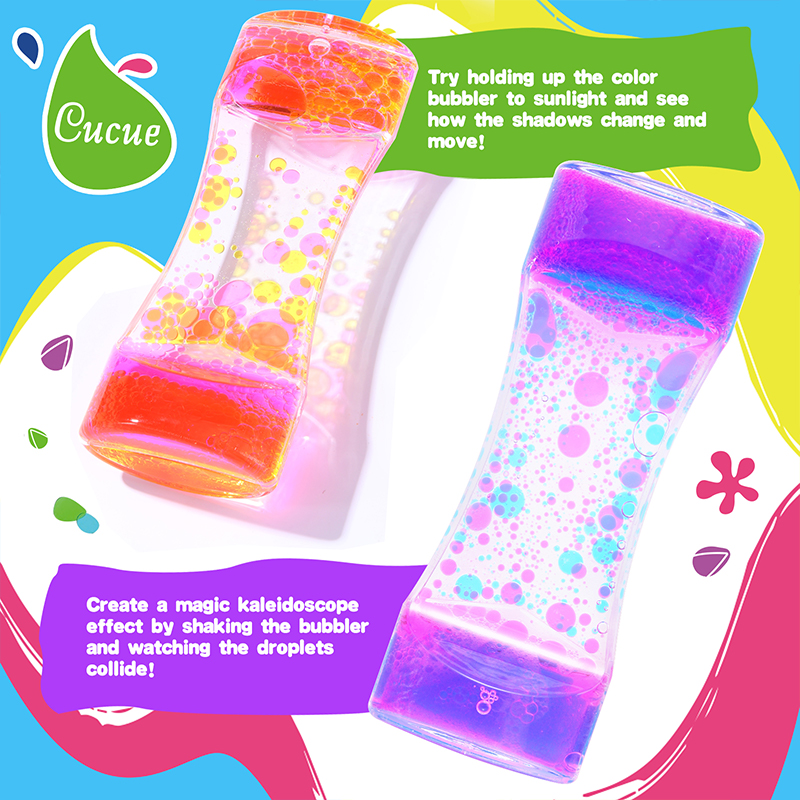 Calming Toys for Kids and Adults - Liquid Hourglass for - Handheld Oil Timer - Sensory Toys If you need mixed styles, please contact customer service