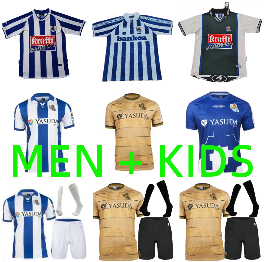2024 2025 Real Sociedad Soccer Jerseys 24 25 ZUBIMENDI BARRENETXEA OYARZABAL MERINO TAKE PACHECO 94 95 00 02 03 football shirt CARLOS FDEZ CHO RS camisetas de football