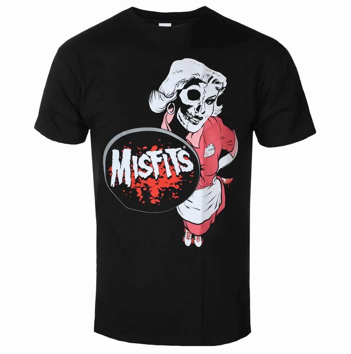 MISFITS Band Graphic Cotton T-shirt unisex mens summer short sleeved fashion brand T-shirt luxury casual retro topXJ250328