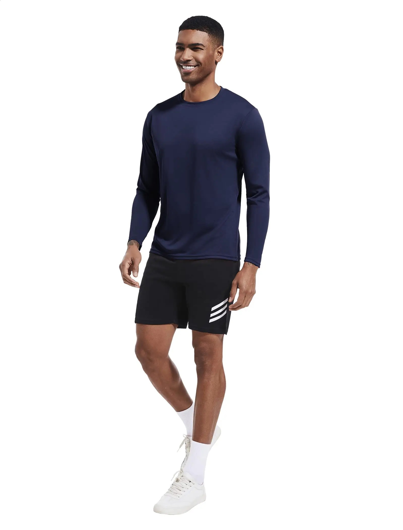 5 packs of long sleeved mens moisturizing Wicking Tshirt sports and casual 250327