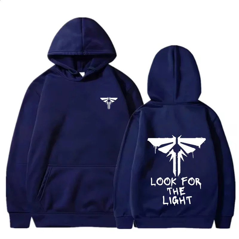 2025 Mens Womens Fashion Casual Warm Long Sleeve Top The Last of Us Look for The Light Firefly Pattern Hooded Sweatshirt 250324 - view 5