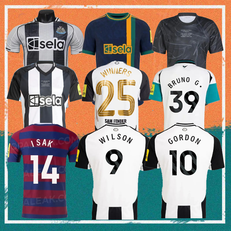 24 25 26 ISAK newcasltes soccer jerseys 2025 home away CARABAO CUP FINAL Special Edition TONALI BARNES BRUNO G. Gordon MURPHY WINNERS Football shirt kids kit uniform