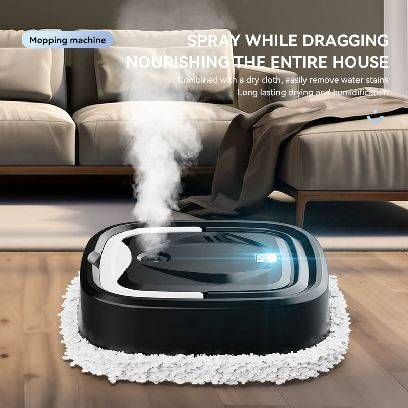 Smart 2-in-1 Robot Mop & Vacuum: Auto-Clean/Dry, Ultra-Thin 8cm, Quiet 2.5H Battery, Nanofiber Deep Clean for Home