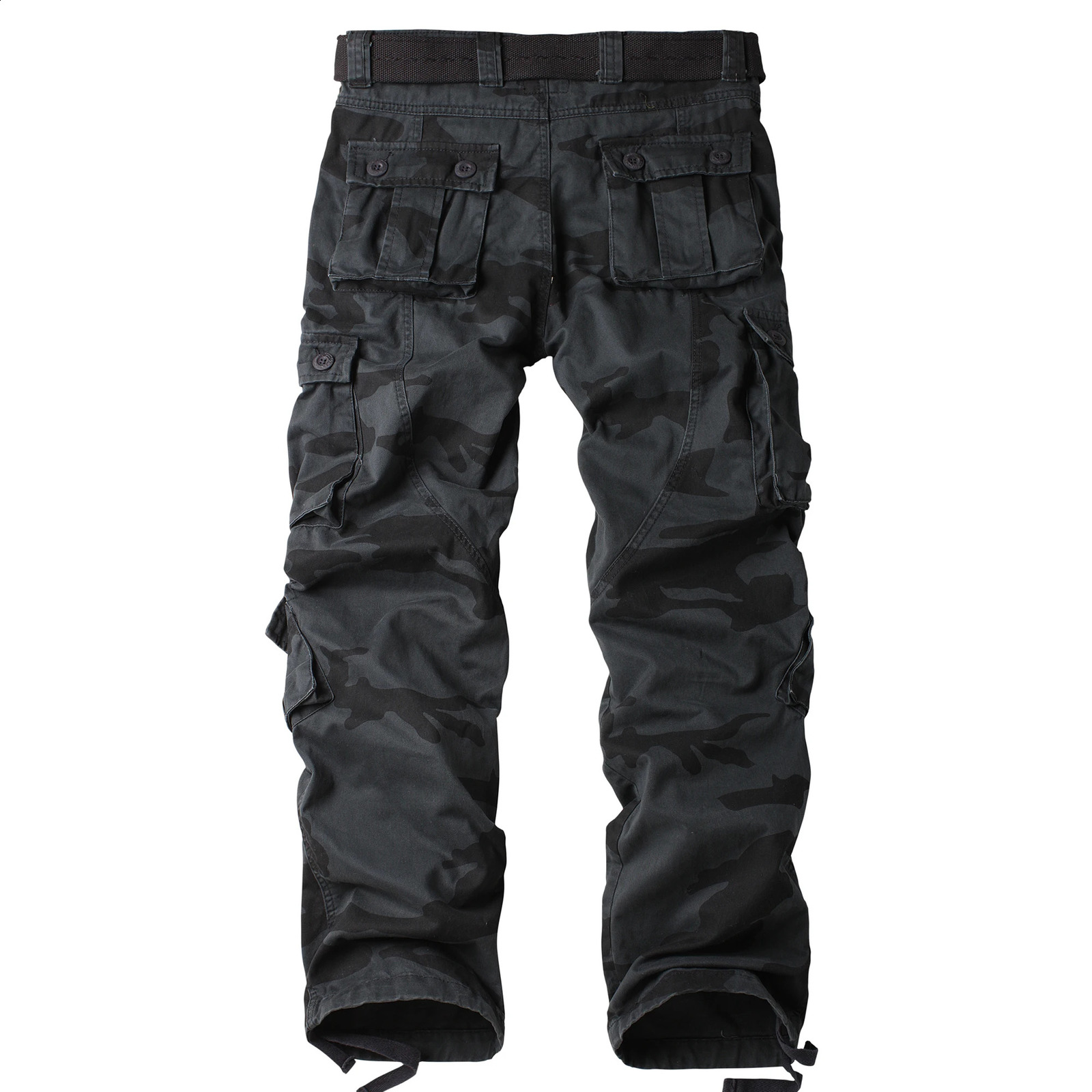 AKARMY Mens Cargo Pants Camo Pants Cotton Casual Work Hiking Pants with 8 Pockets Wild Hiking Pants No Belt 250327