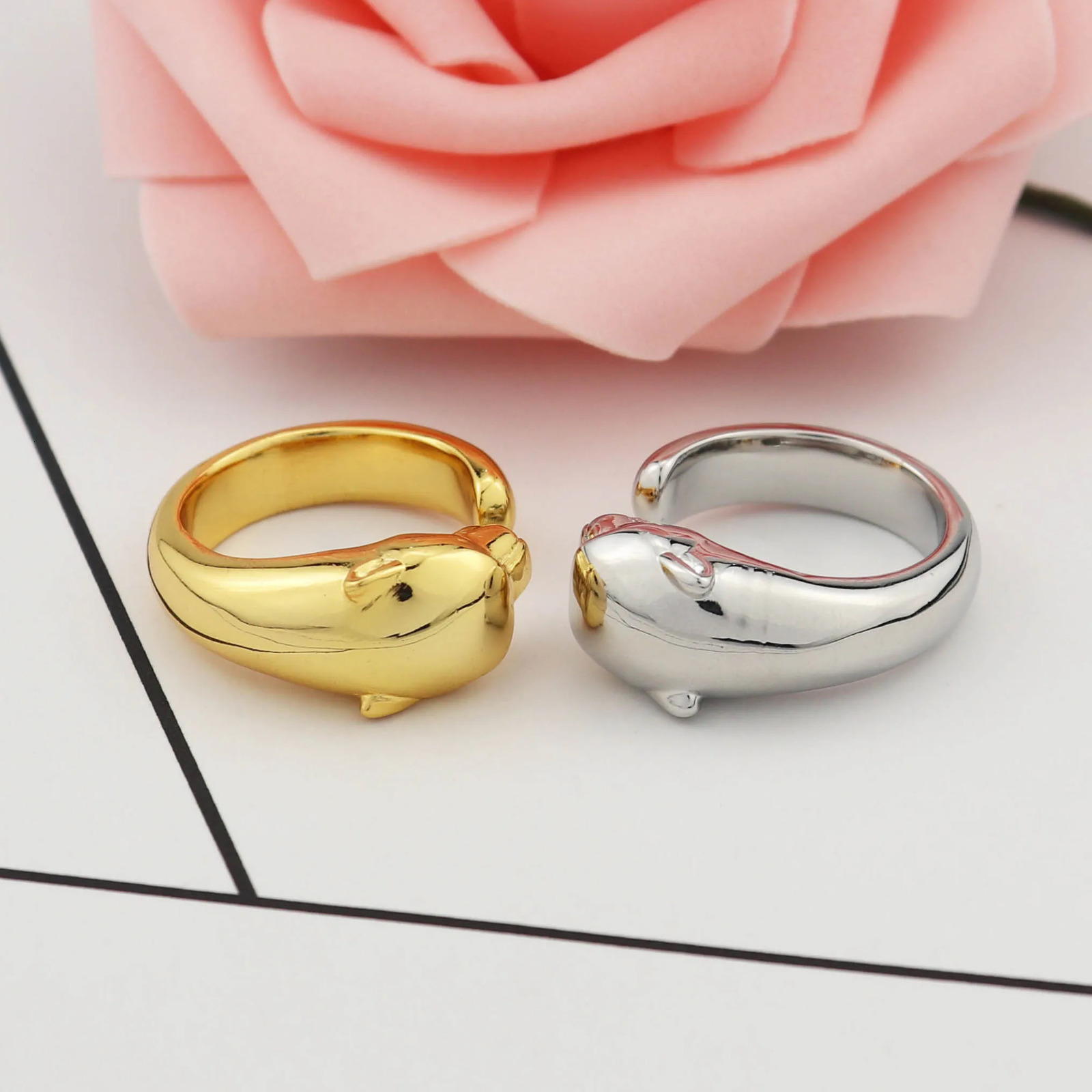 Fashion 18k gold plated copper jewelry ring panther ring jewelry 250328