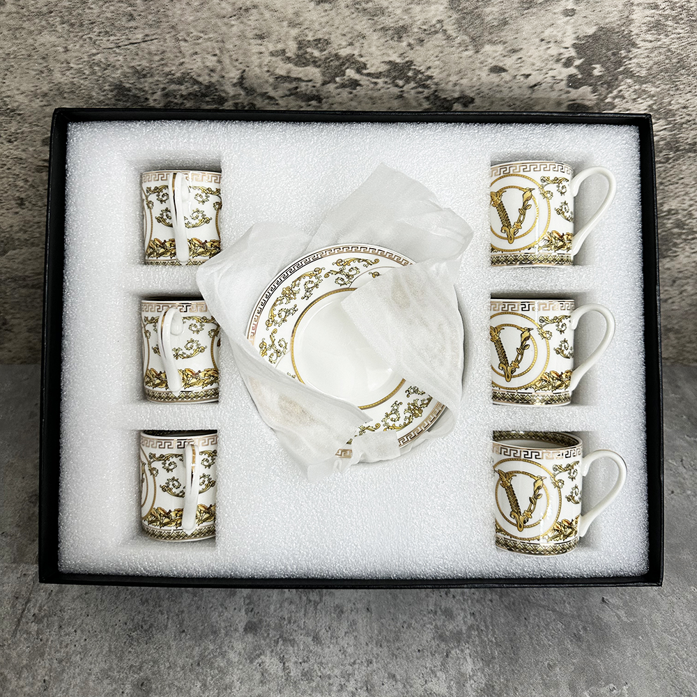 80 ml Luxury Ceramic Coffee Cup 80ml Small Mini Espresso Mug Afternoon Tea Dessert Tea Cup Cute Cafe Mug Birthday Gift Home Decor