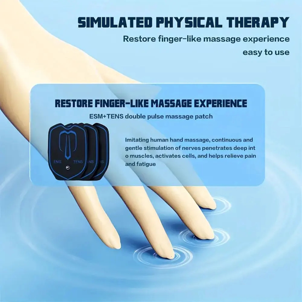 EMS Eletric Professional Muscle Stimulation Physio Tens Unit Machines Pulse Impulse Mini Full Body Massager 6 Modes 250321