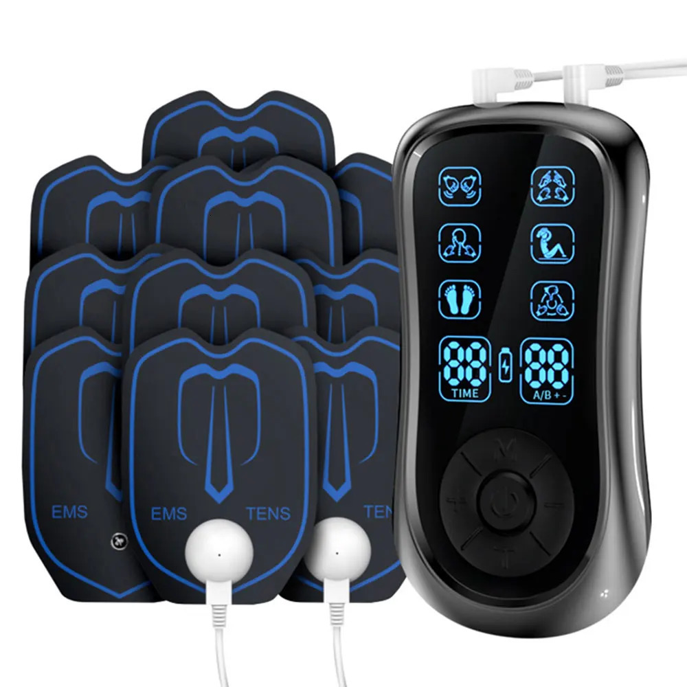 EMS Eletric Professional Muscle Stimulation Physio Tens Unit Machines Pulse Impulse Mini Full Body Massager 6 Modes 250321