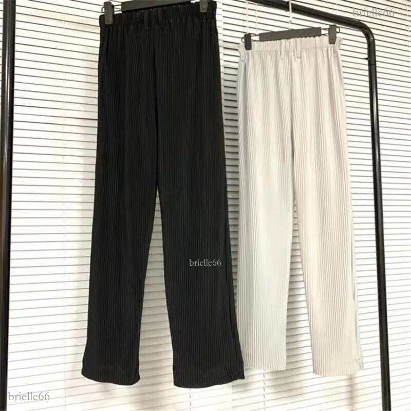 mens pants Solid Color Pleated PLISSE Sweatpants Men Women Joggers Drawstring HOMME Trousers Sweat