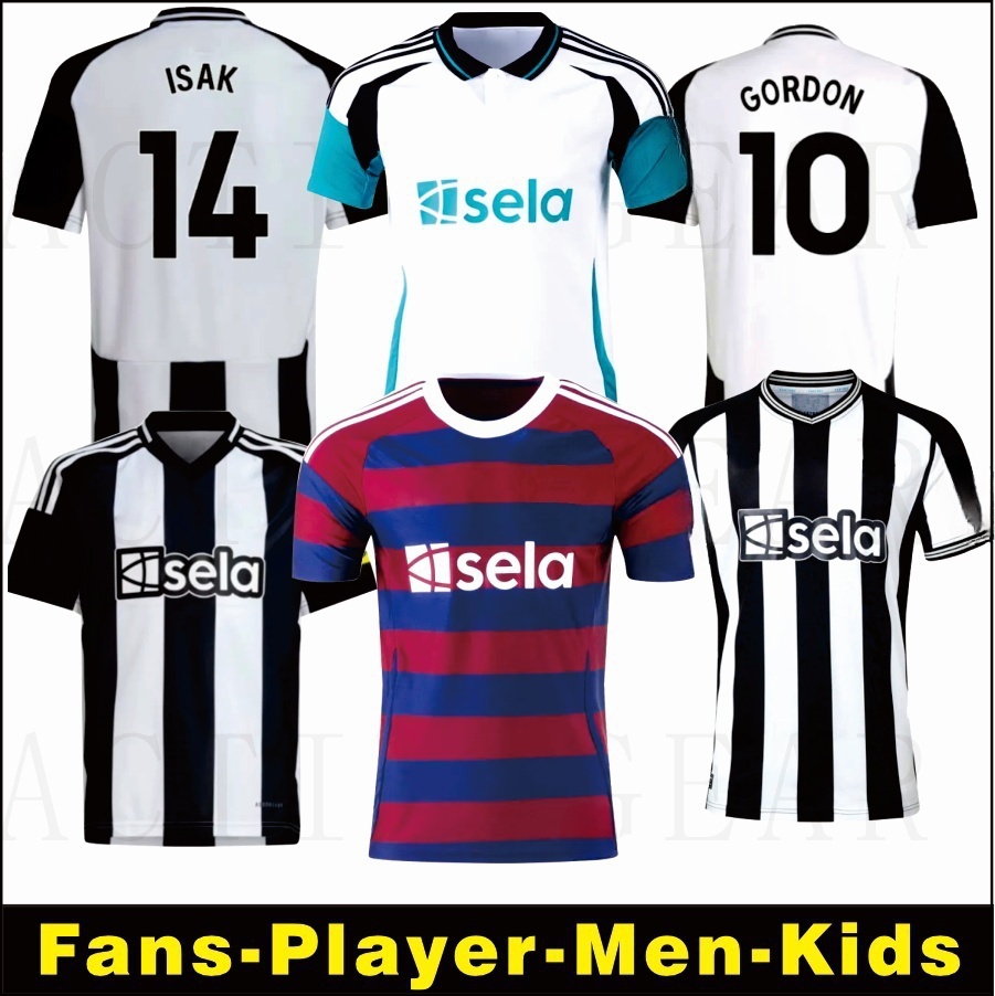 Kids Soccer 24 25 Soccer Set 3 SAK 2025 2024 NUFC Home and Away Maxim Gordon Almiron Soccer Set Men's Kids set Bruno G. Chorton