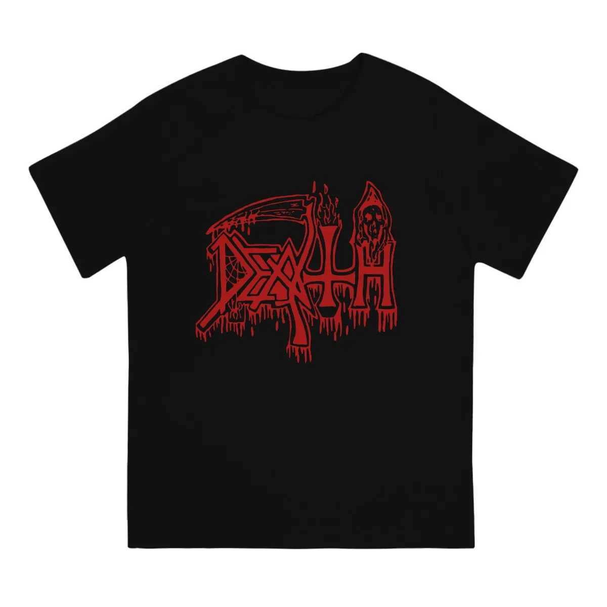 Humor Representing death metal T-shirt mens round neck pure cotton T-shirt death metal short sleevedXJ250328
