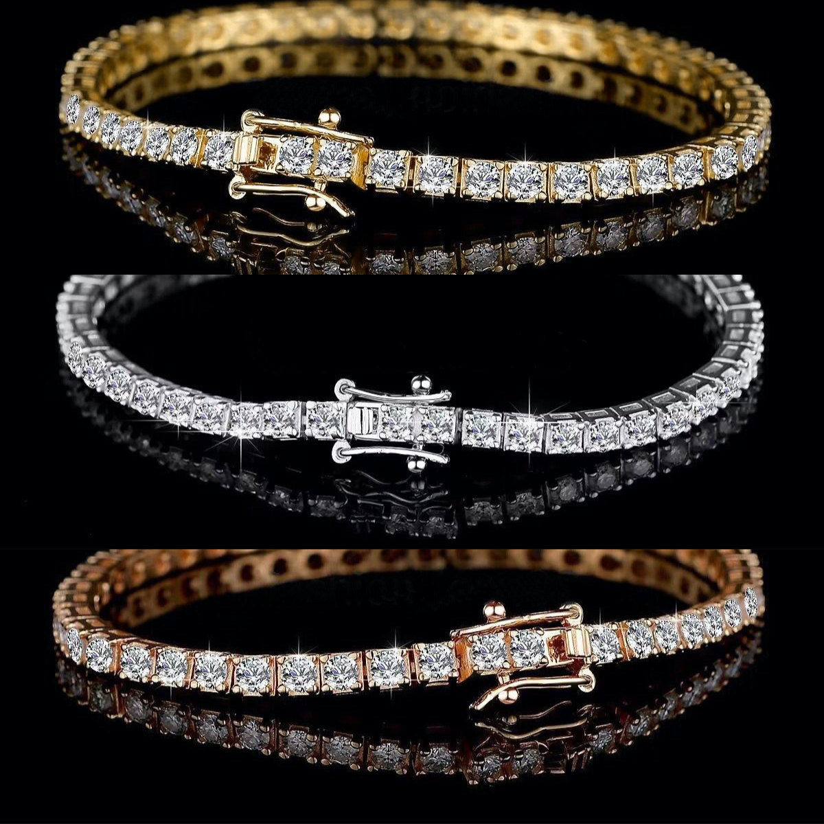 designer accessories mens jewelry designer bracelet women Rhodium Plated vvs moissanite bracelet ice out tennis bangle braclets designer woman