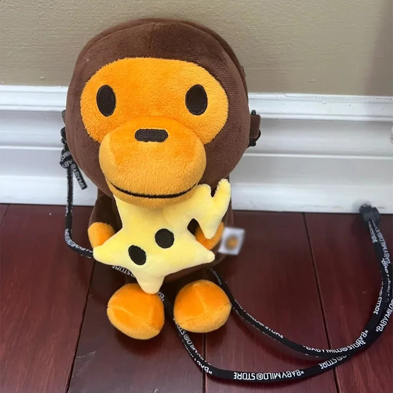 Monkey Mobile Phone Bag Milomonkey Phone Bag Shoulder Bag Monkey Holding Bananas Monkey Holding Bananas Kawayi plush doll gifts 250328