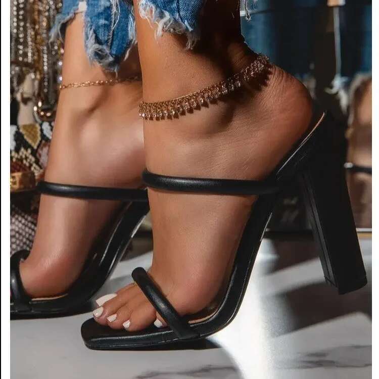 2022 New Women's Shoes Thick Platform High Heels Rubber Outsole Comfortable Breathable Sandals For Outdoor Wear