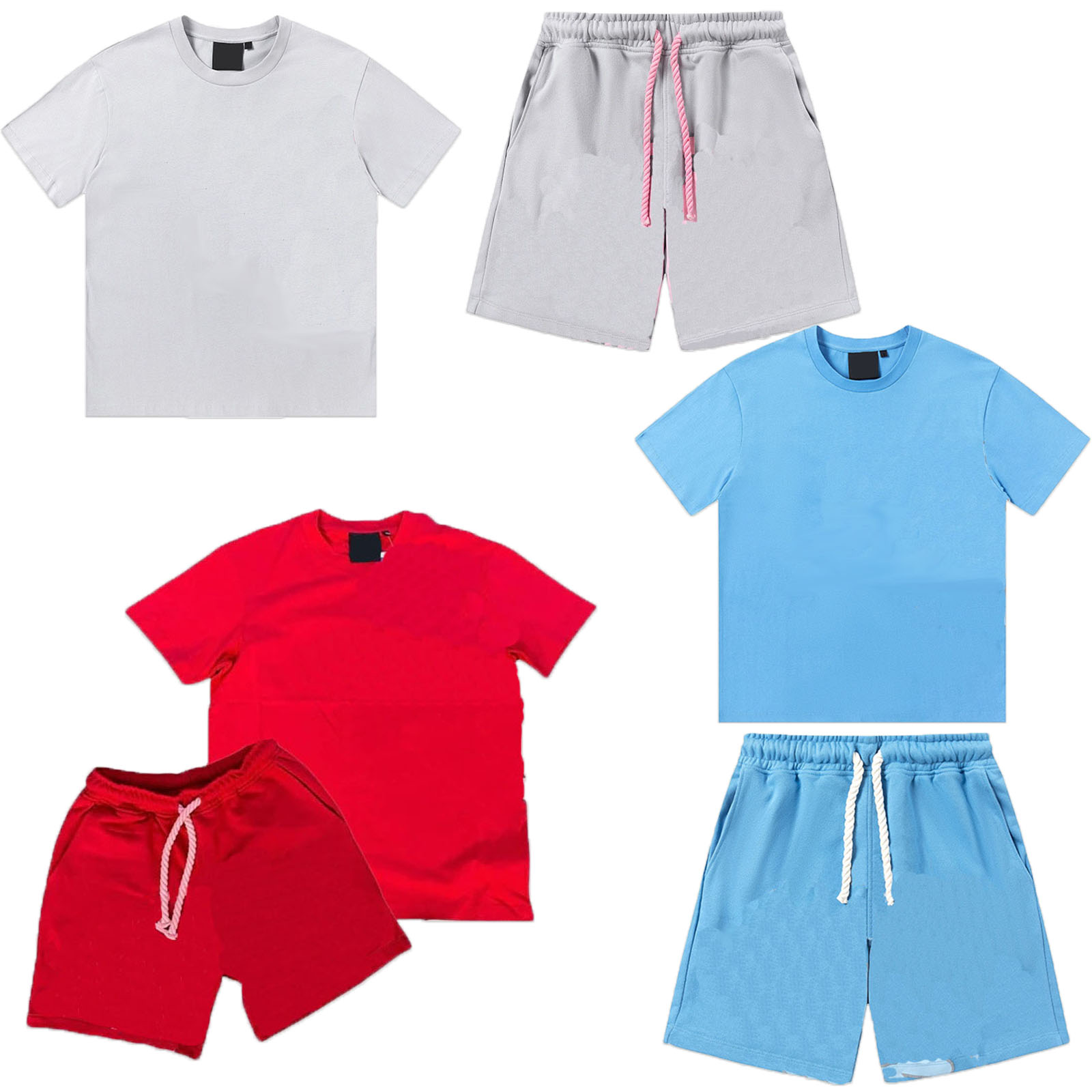 Designer Men's Tracksuits Short Sleeve Shorts Set Men Women Tennis Red Tide Brand Leisure Sports Two Piece Y2k Street Loose Round