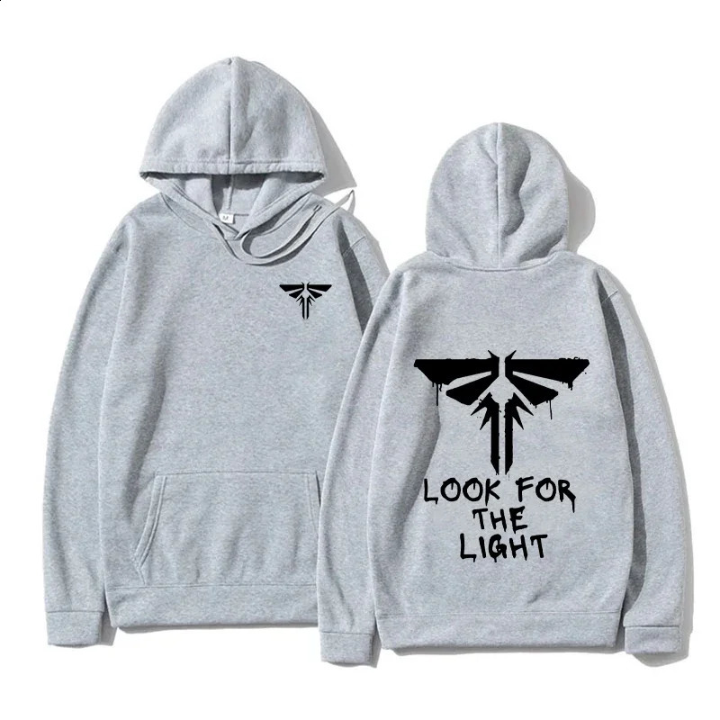 2025 Mens Womens Fashion Casual Warm Long Sleeve Top The Last of Us Look for The Light Firefly Pattern Hooded Sweatshirt 250324 - view 6