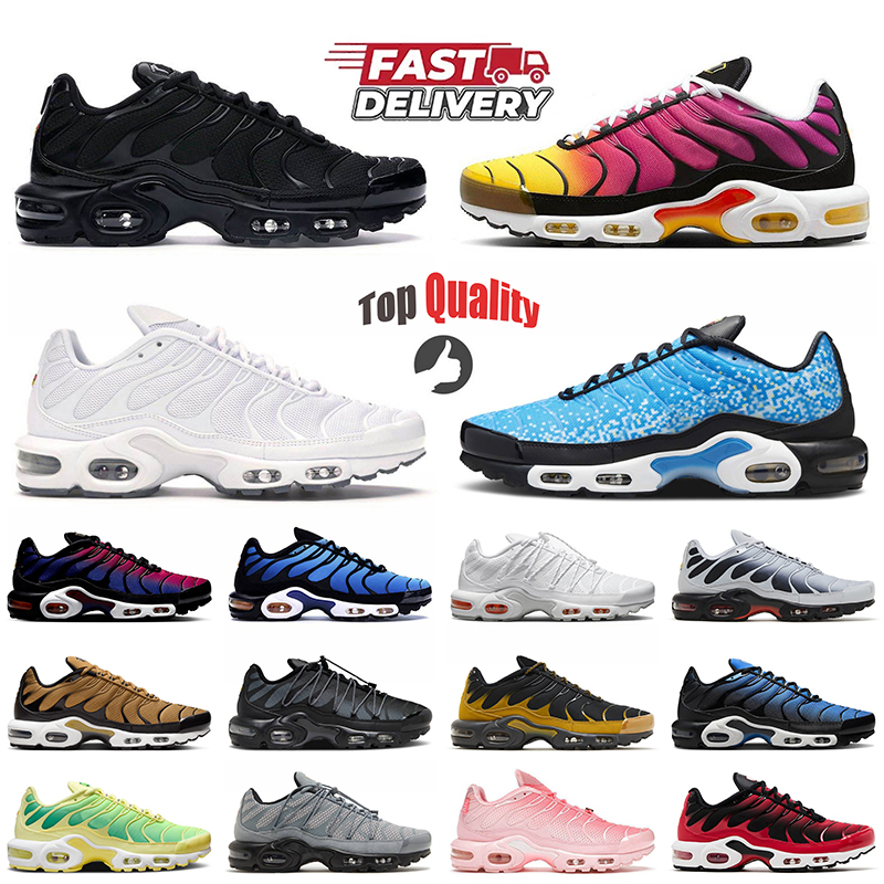 Top Quality Tns Utility Running Shoes Tn Plus Tnss Berlin White Black Tnplus Chaussure Atlanta Pink Rose Women Mens Trainers Terrascape Unity Tennis Sports Sneakers