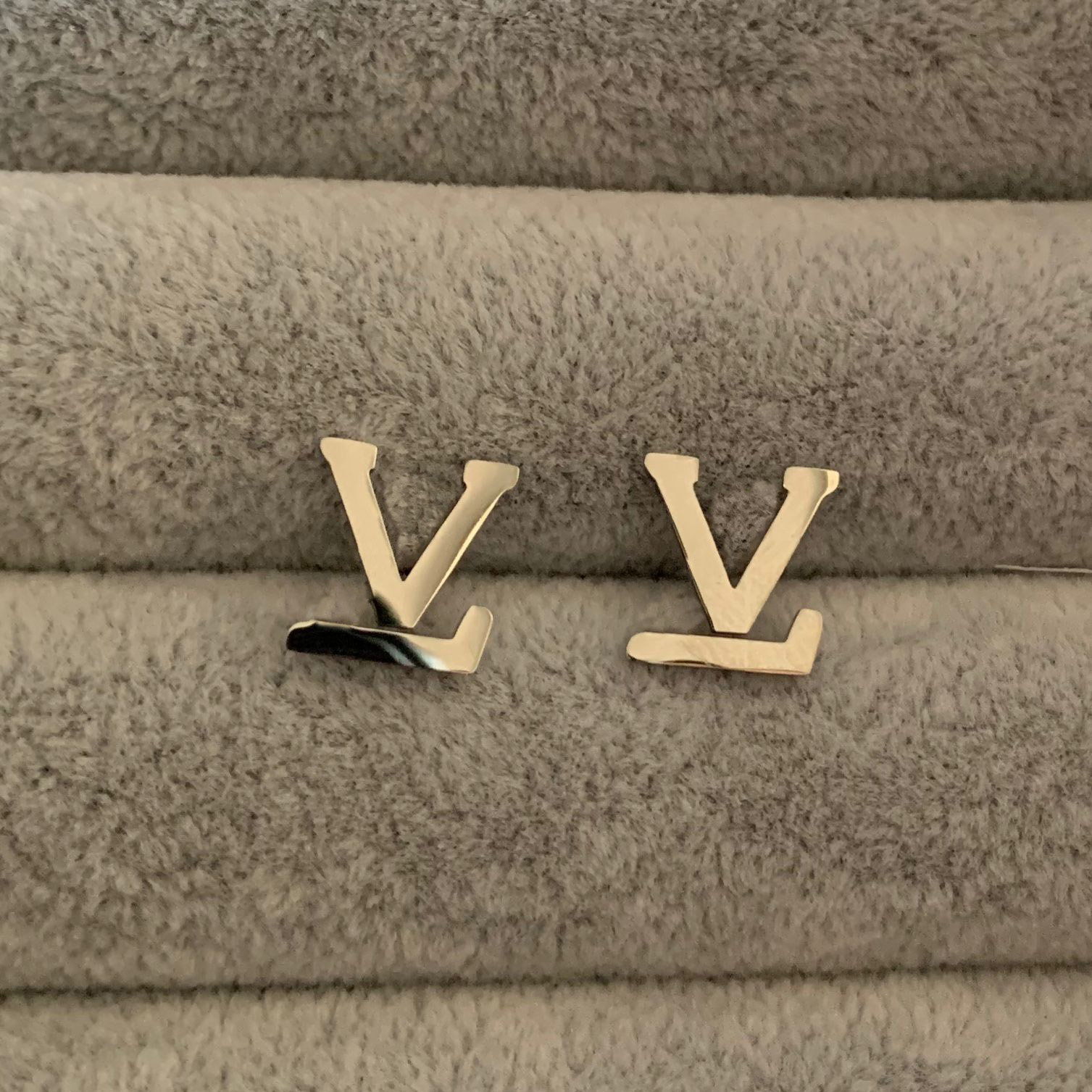 Gold Silver Color Luxury Brand Studs Earrings Smooth Stainless Steel High Polished Women Designer Earrings Wholesale