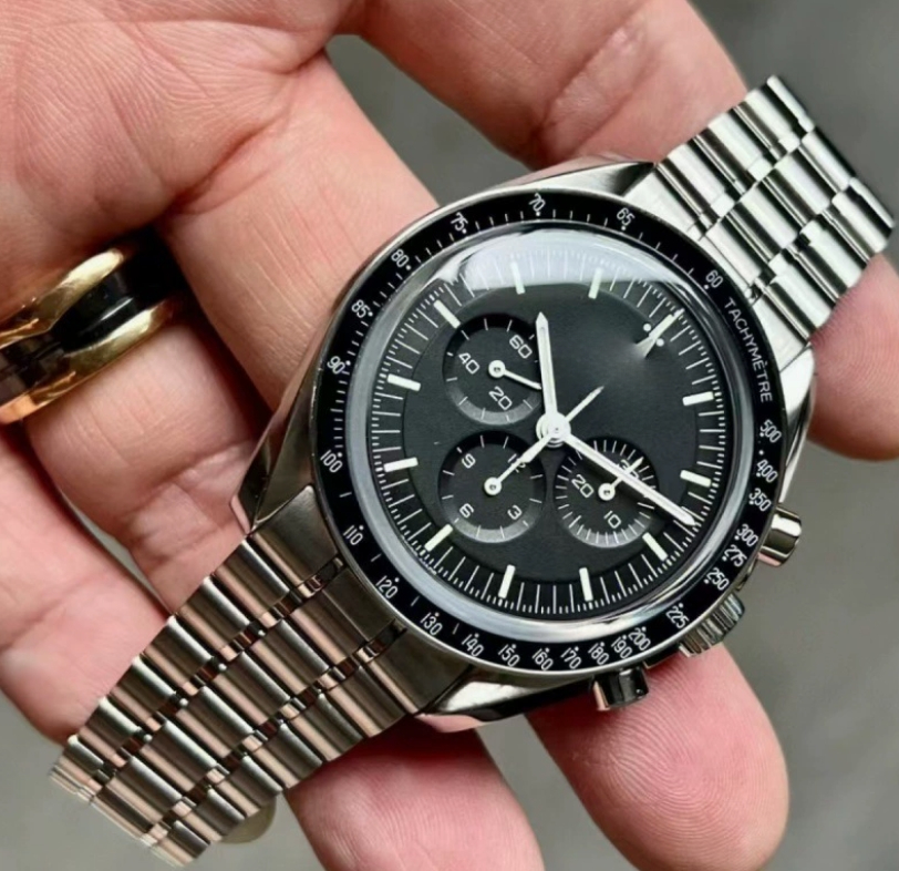 Top brands Men's watches Luxury Watches Speed Master Brand Series Men's Multi-functional Quartz Chronograph 42mm stainless steel watch Men's All dial Work Watch