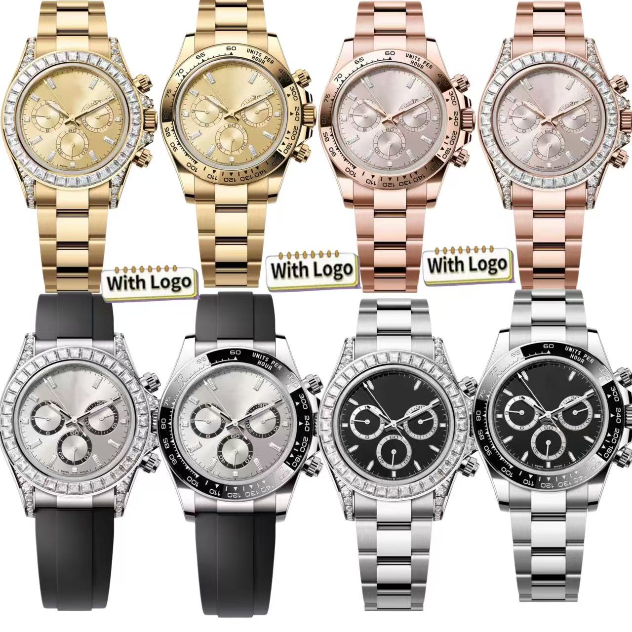 Men Watches Luxury Diamond Watch 41MM Automatic Mechanical Gold/Rose Gold/Silver Stainless steel Waterpoor Wristwatches reloj orologio montre