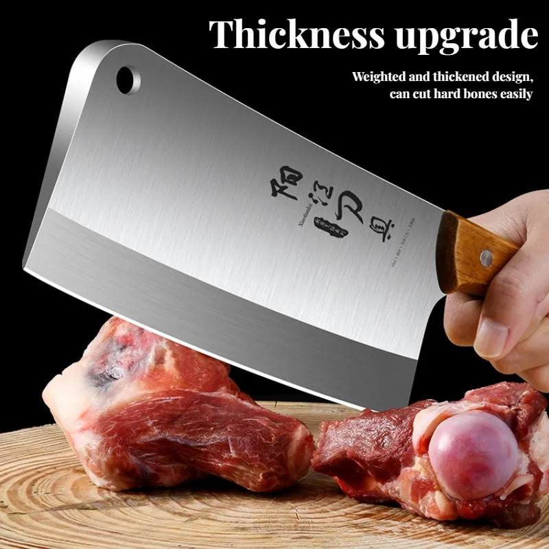 1pc Thickened Chopping Bone Specialized Knife Home Axe Knife Chopper knife Butcher Professional Commercial Knife 250327