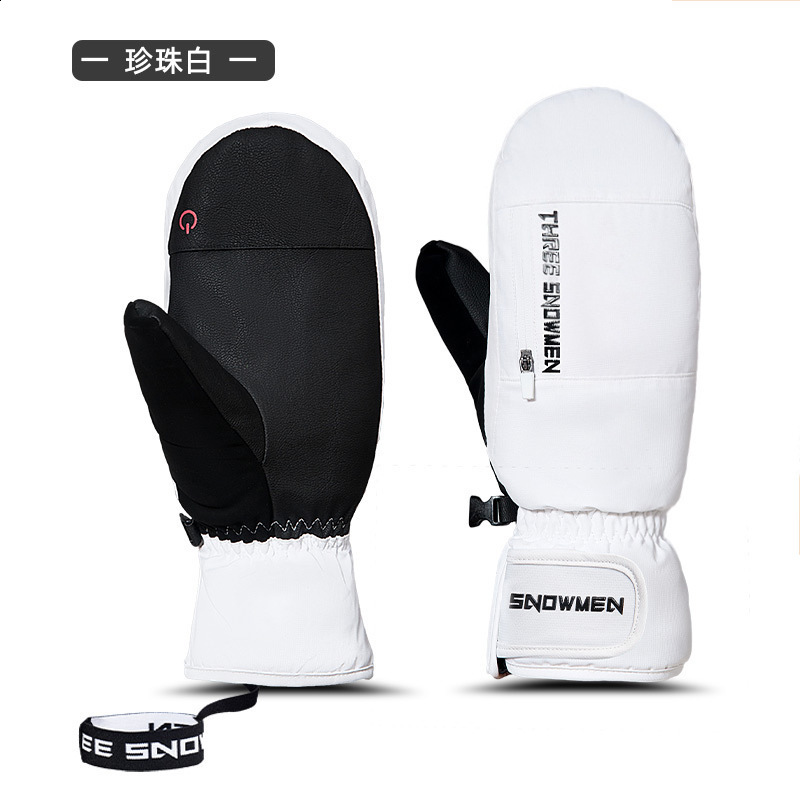 LDSKI Ski Gloves Women Men Touch Screen Breathable Waterproof Thermal Fleece Winter Warm Snow Mittens Snowboard Accessories 241105