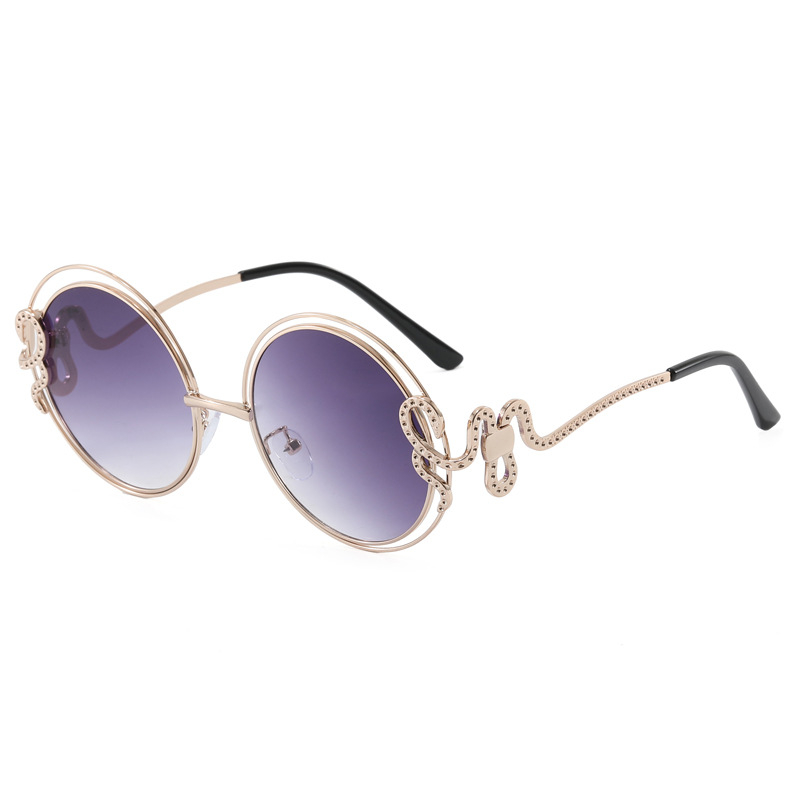 Trainers hot free shipping 3 designer Sunglasses for woman Anti-UV vintage Round blue pink Serpentine Adumbral