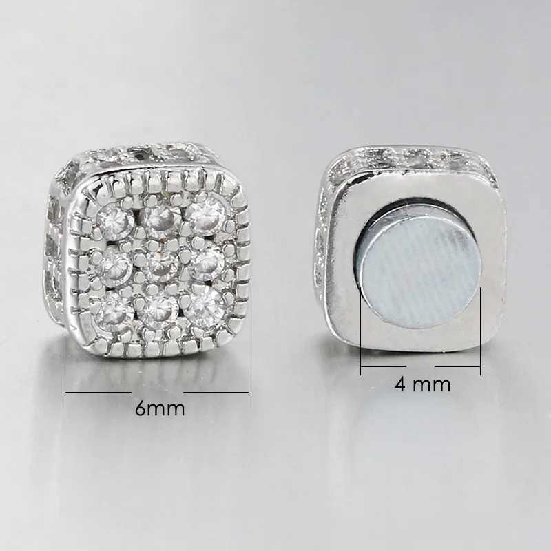 Mens Fake Earrings Womens Strong Magnet Stainless Steel Non Perforated Hip Hop Rock Fashion Jewelry AccessoriesXJ250327