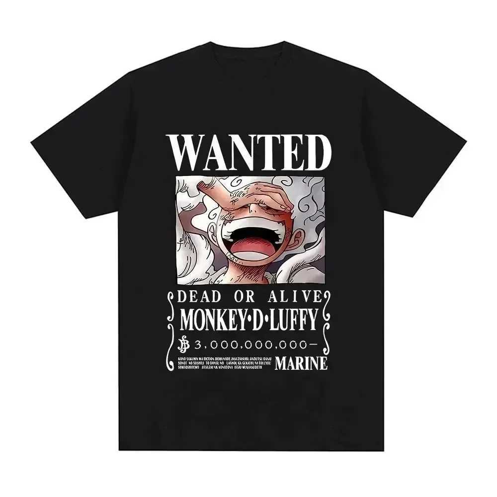 Luffy Gear 5 Mens T-shirt Japanese Anime One Piece Cartoon T-shirt Unisex Monkey D Luffy Harajuku Y2k Street Clothing Mens ClothingXJ250328