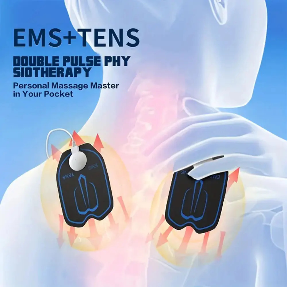 EMS Eletric Professional Muscle Stimulation Physio Tens Unit Machines Pulse Impulse Mini Full Body Massager 6 Modes 250321