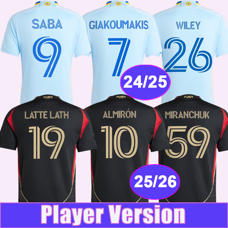 25 26 Atlanta United Player Version Soccer Jerseys SABA ALMIRON JAMAL LATTE LATH MORALES COBB FORTUNE MIRANCHUK Home Away Football Shirts
